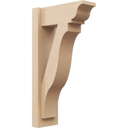 Ekena Millwork 6-in W x 14-in D x 26-in H Funston Trad Rough Cedar Woodgrain TimberThane Outlooker, Primed Tan OUTUR060X14X26FST04RCPR